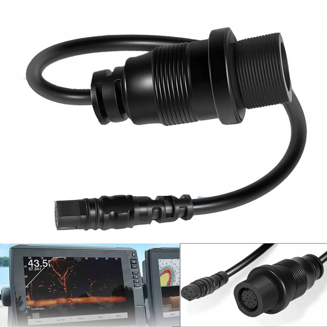 Fish Finder - 1852081 MKR-DSC-12 Adapter Cable 4-PIN for