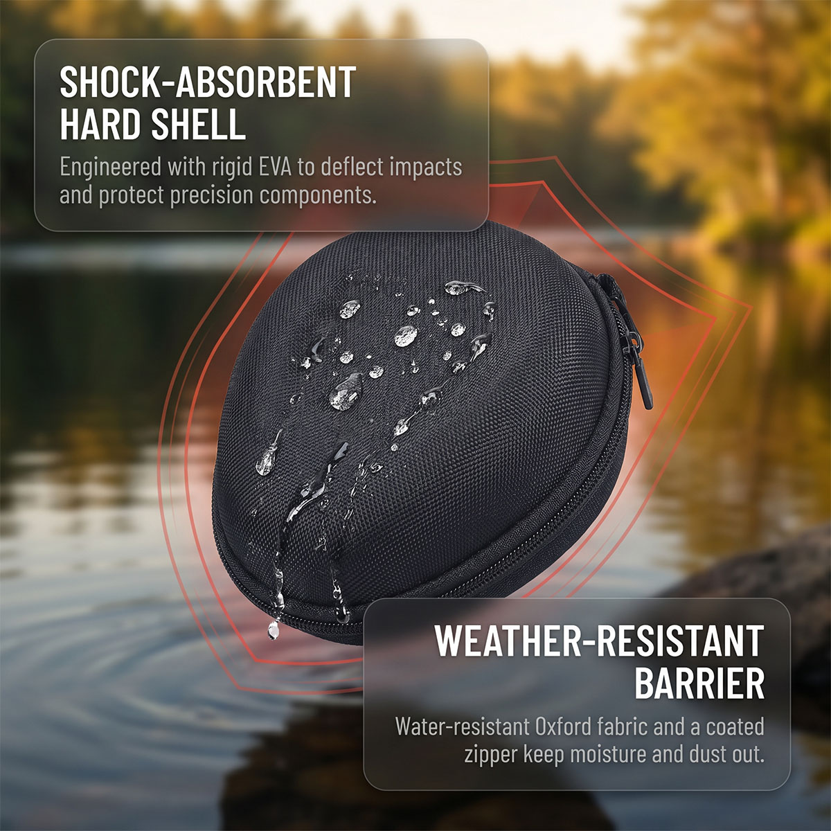 Hard Shell Fishing Reel Protec - огляд і ціна Fish Finder Case