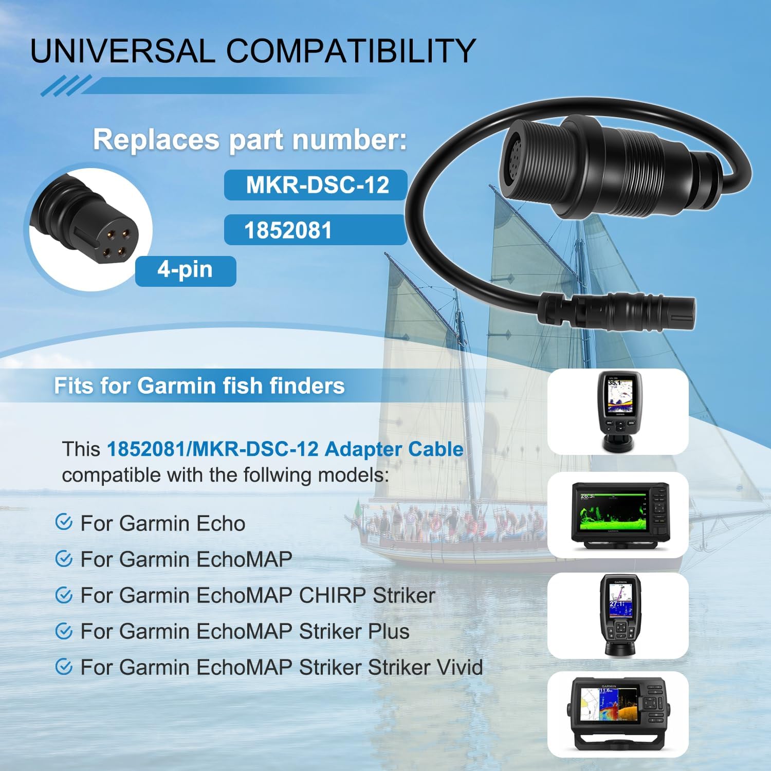 1852081 MKR-DSC-12 Adapter Cab - огляд і ціна Fish Finder