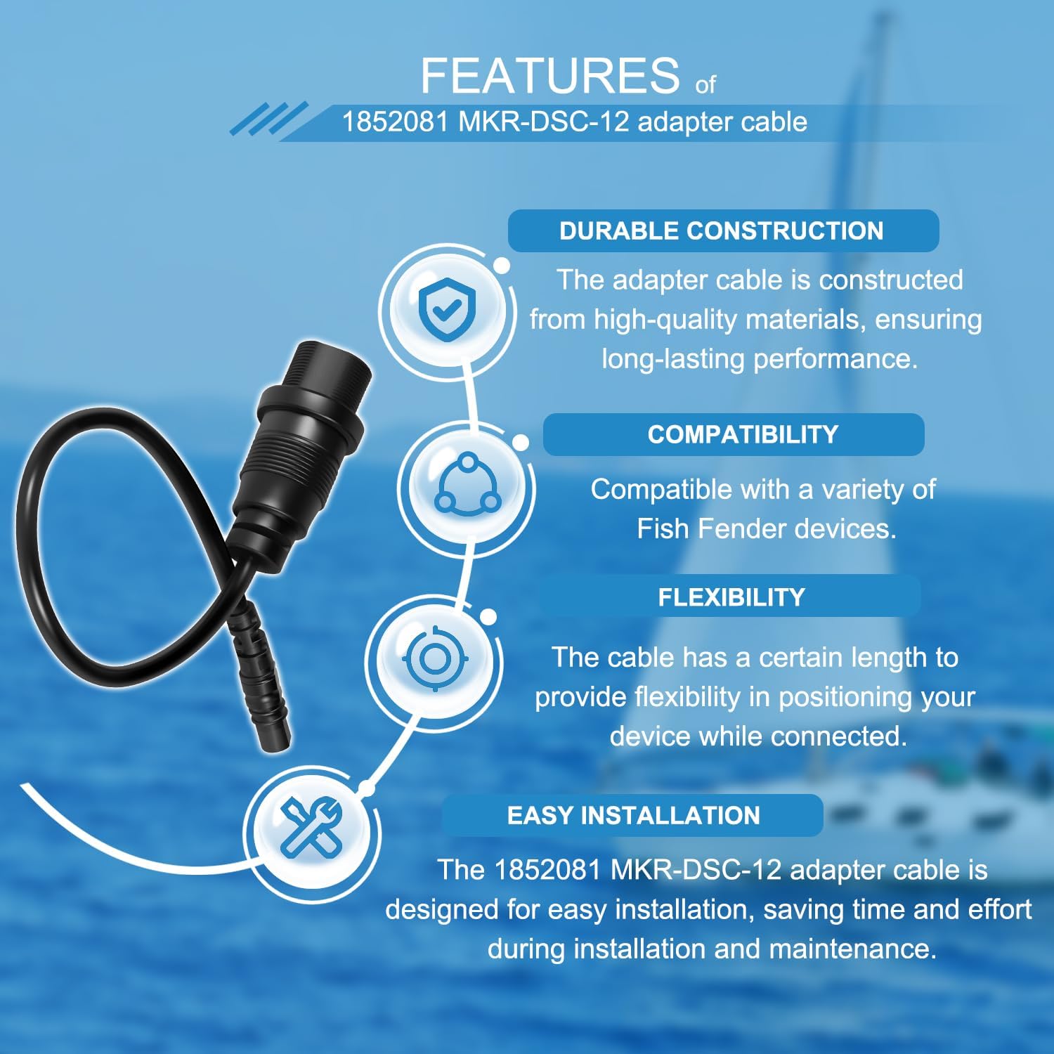 1852081 MKR-DSC-12 Adapter Cab - огляд і ціна Fish Finder