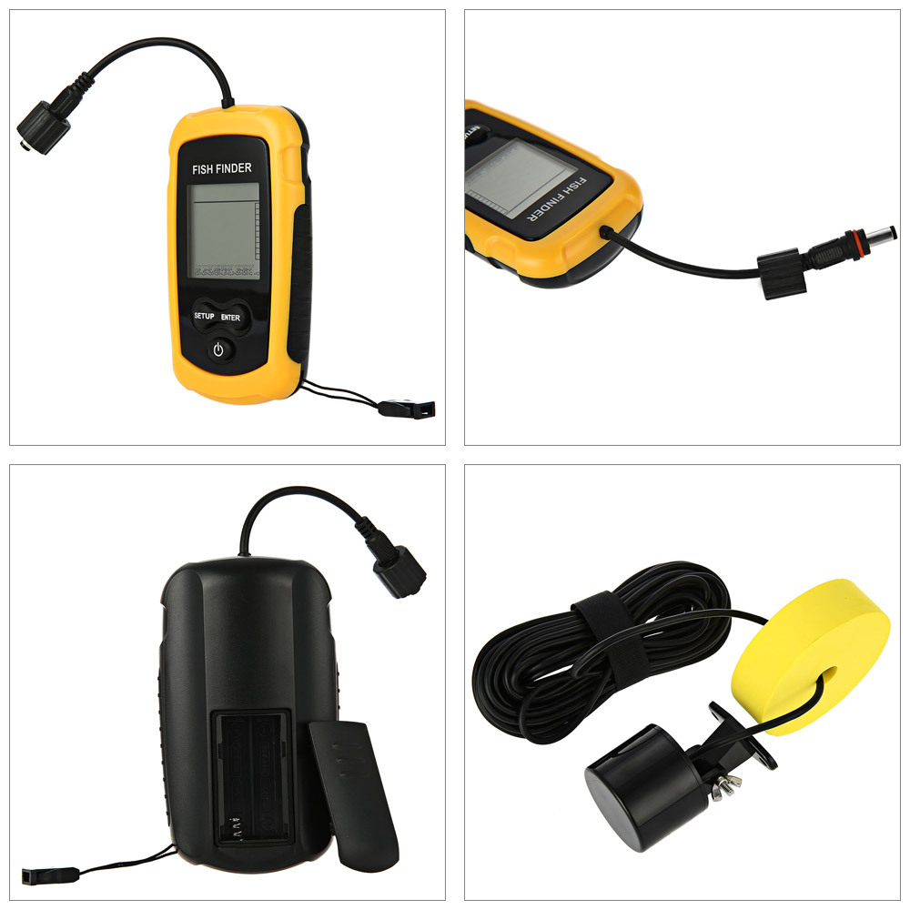 Alarm 100M Portable Sonar Fish - огляд і ціна Fish Finder Transducer